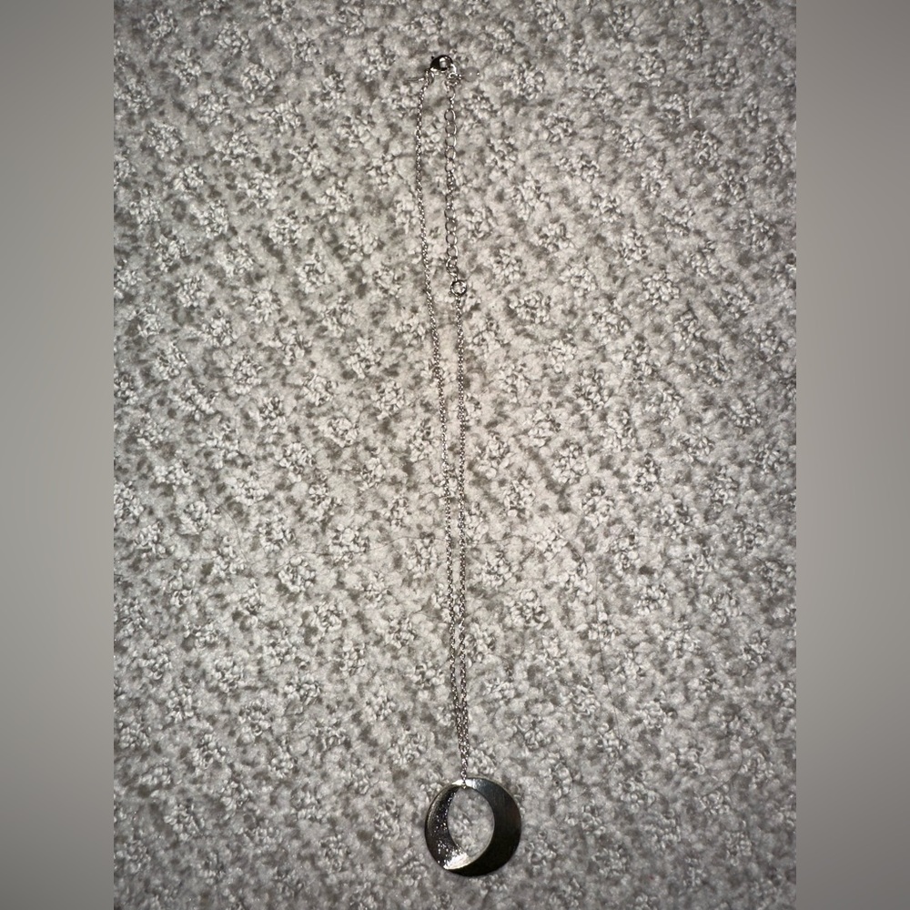Silver Circular Necklace - image 1